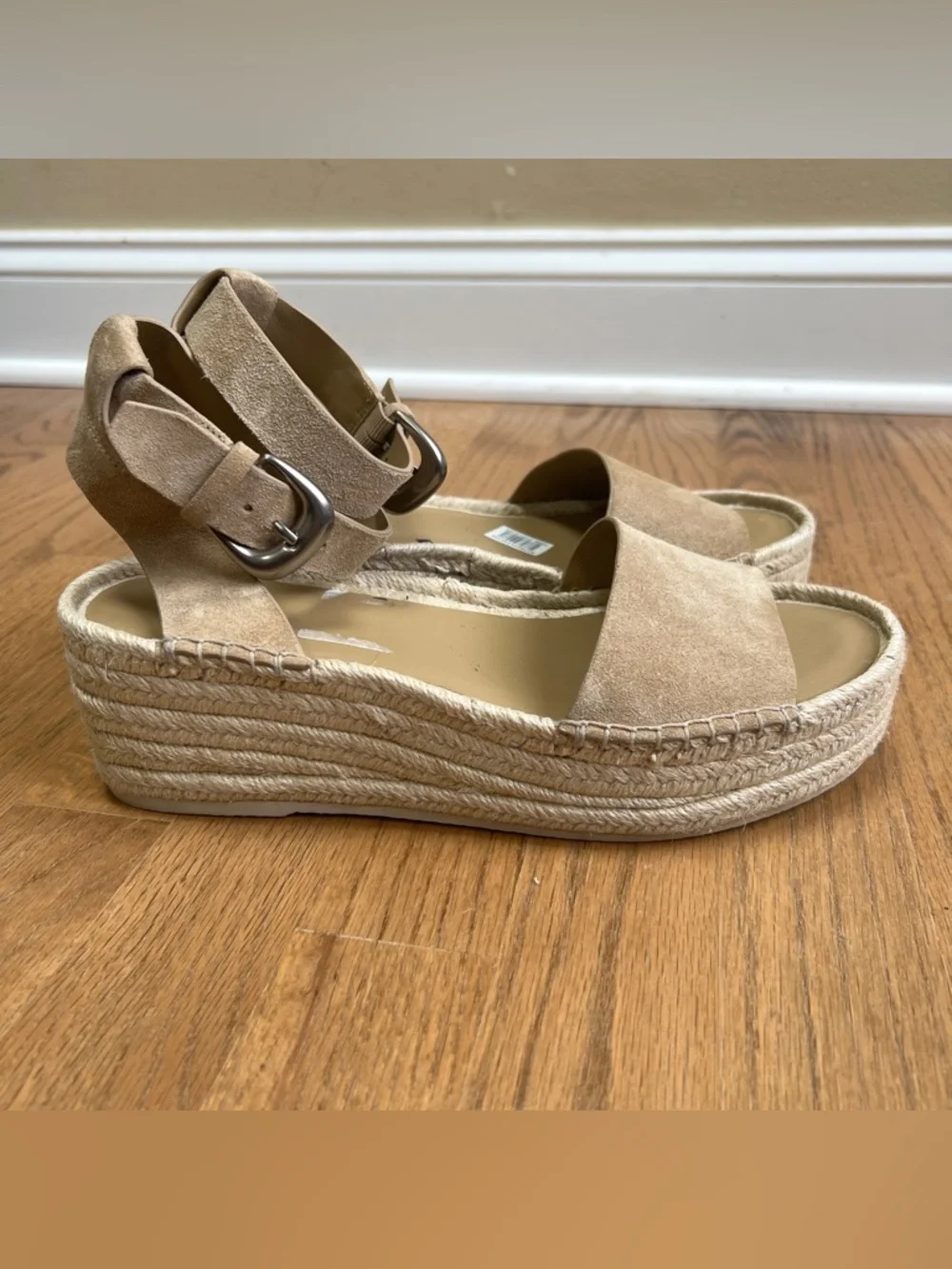 NEW Vince Sandals Women's Belisa Square Toe Espadrille Platform Sz 9.5
